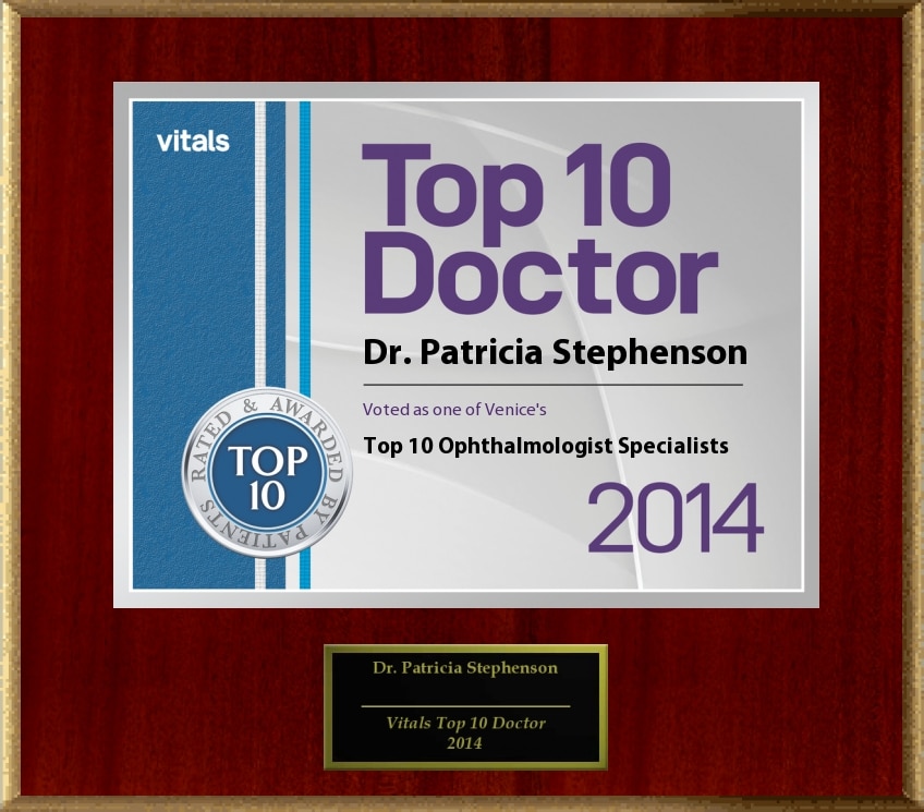Top 10 Doctor - Dr. Patricia Stephenson Voted as one of Venice's Top 10 Ophthalmologist Specialists 2014